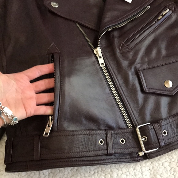 Faith Connexion oversized leather jacket 2 New - Picture 8 of 16